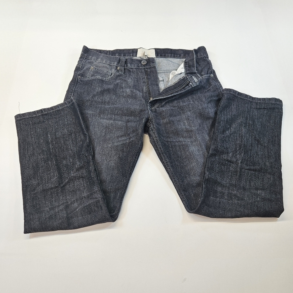 Colours Alexander Julian Denim Jeans Men's 34 X 30 Black Wash Factory Distressed